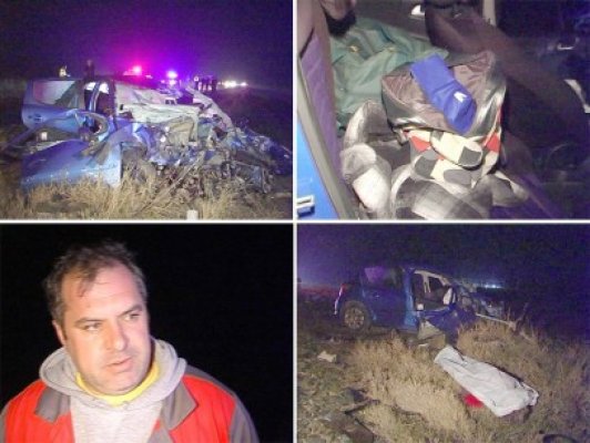 Accident teribil: doi morţi, după ce un Peugeot s-a izbit de o autocisternă